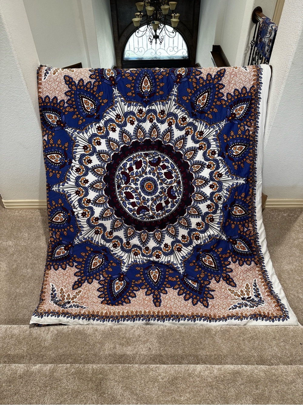 Anthology Bohemian Blue Mandala Comforter - Decorative Bedspread
